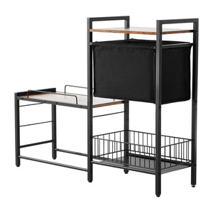 Pet Feeding Station | Raised Dog Bowls with Food & Toy Storage