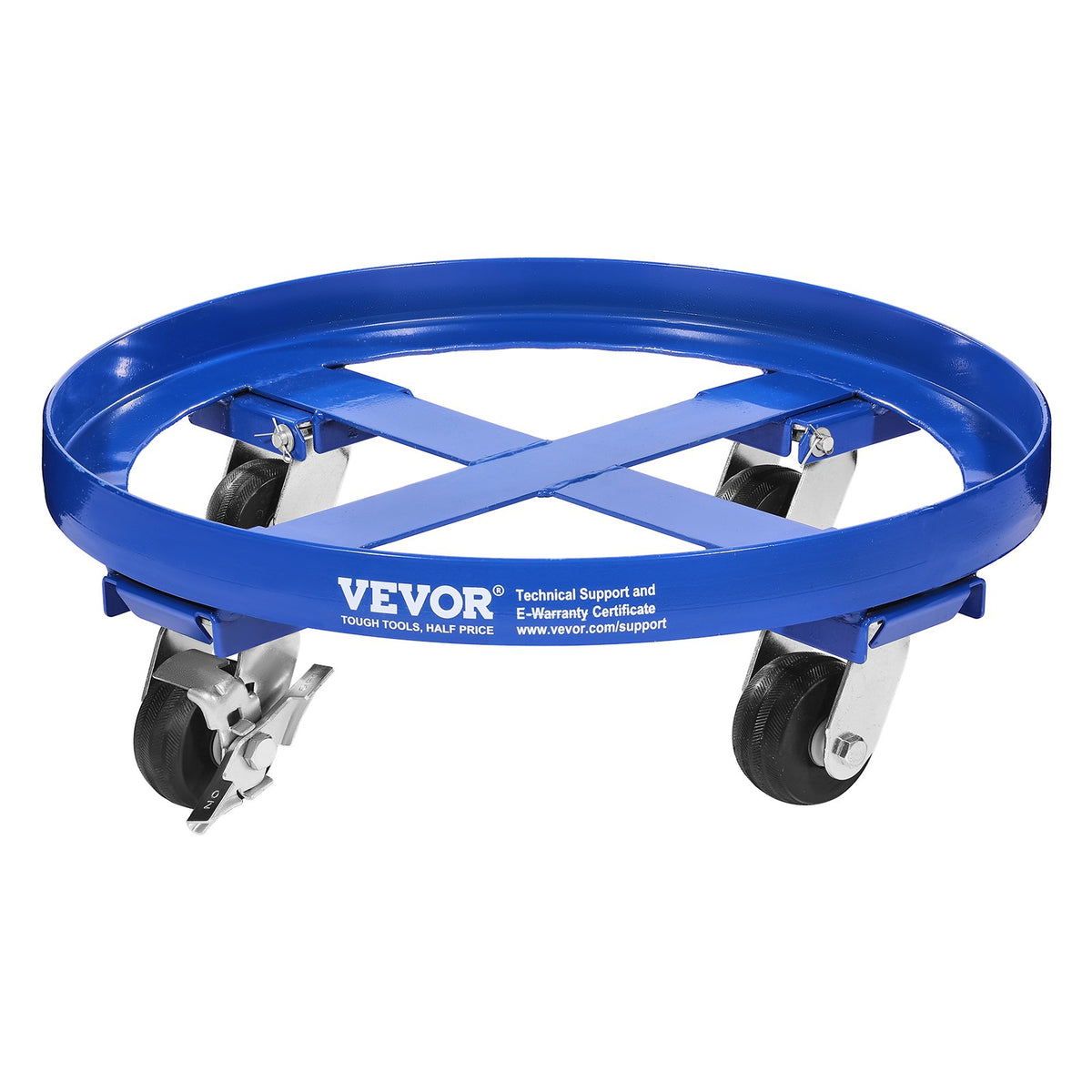 Drum Dolly | 55 Gallon Barrel Dolly Cart with 2000lb Capacity & 4 Caster Wheels