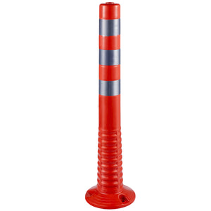 Traffic Delineator Posts | 30" Flexible Spring Channelizer Cones 6-Pack