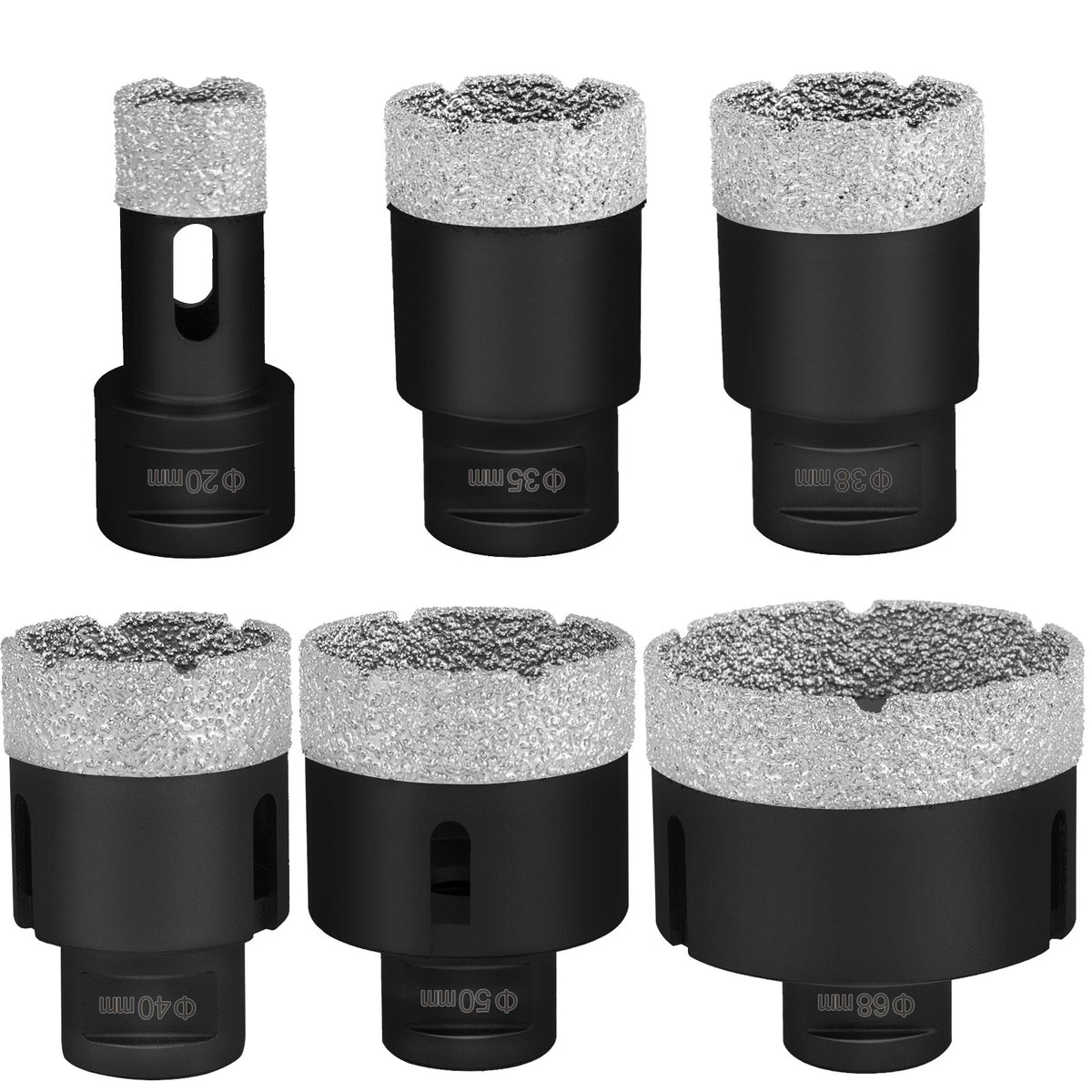 Diamond Drill Bits | 6-Piece Tile Hole Saw Kit with Storage Case
