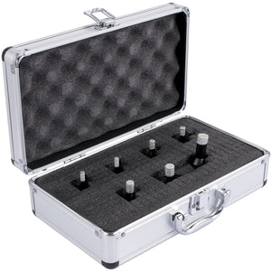 Diamond Drill Bit Set 7 Piece | 6-14mm Vacuum Brazed Tile Hole Saws with Case