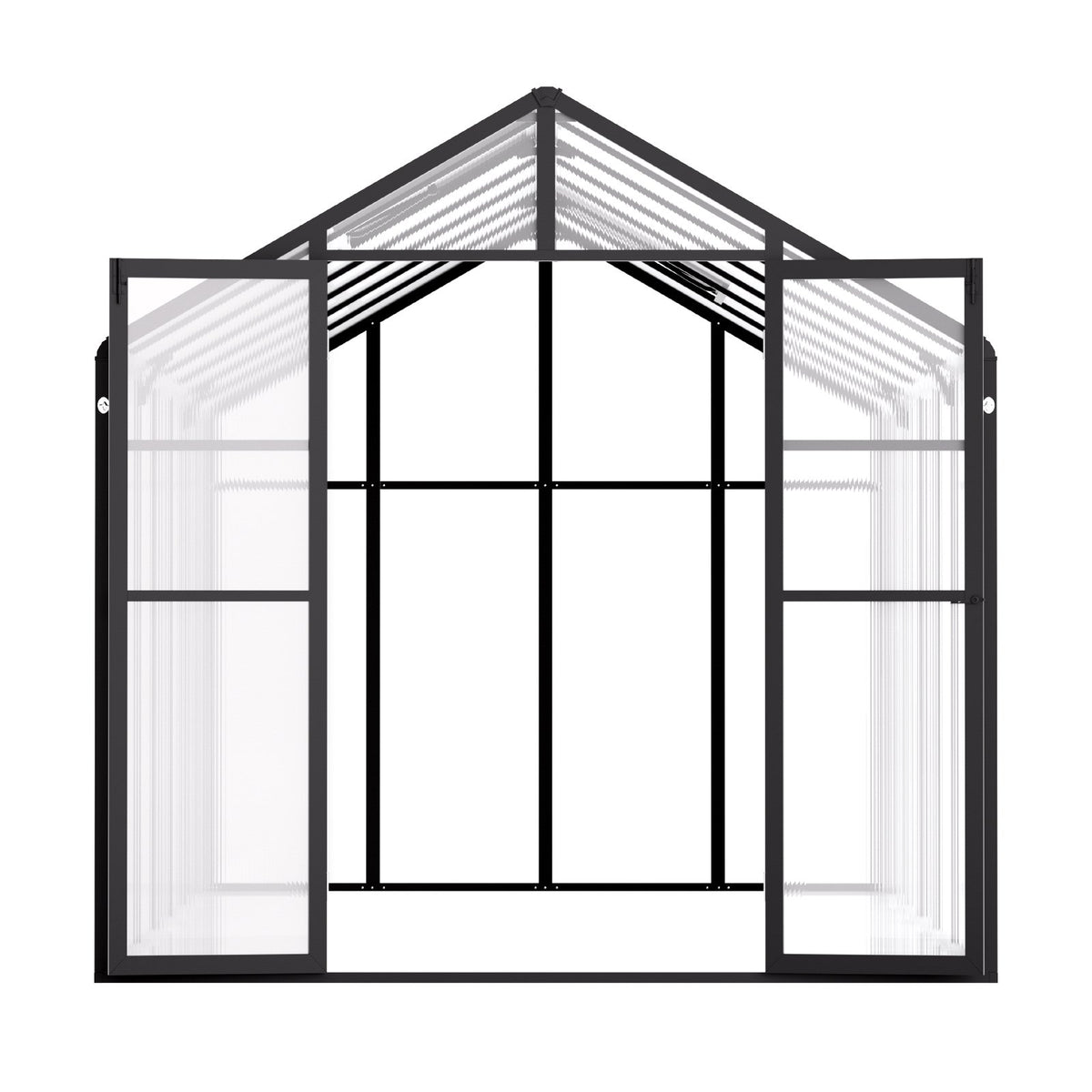Polycarbonate Greenhouse | 8x14 ft Walk-In Outdoor Garden Greenhouse