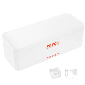 Ultrasonic Jewelry Cleaner | 470ml Portable Cleaner with 4 Timer Modes | For Glasses, Watches & Rings