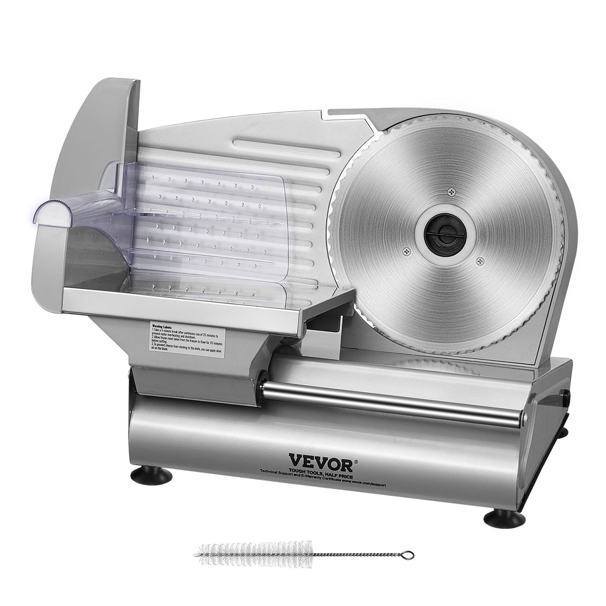 Meat Slicer 180W | 7.5" SUS420 Blade | Adjustable 0-15mm Thickness | For Meat, Bread & Cheese