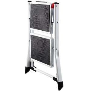 Step Ladder 2-Step | 150kg Capacity | Folding Steel Anti-Slip Step Stool