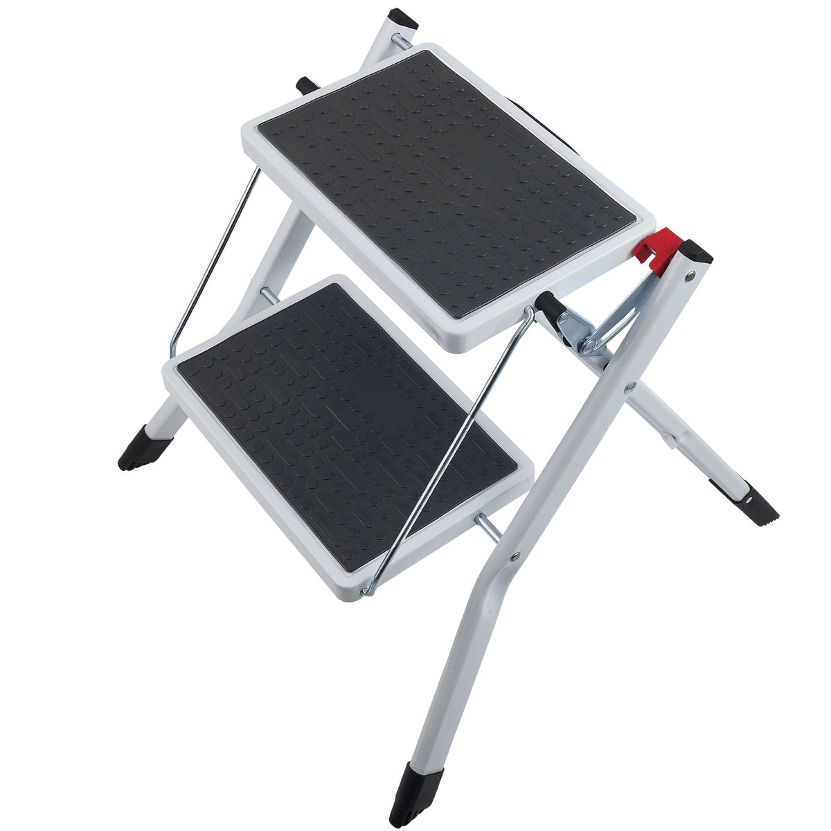 Step Ladder 2-Step | 150kg Capacity | Folding Steel Anti-Slip Step Stool