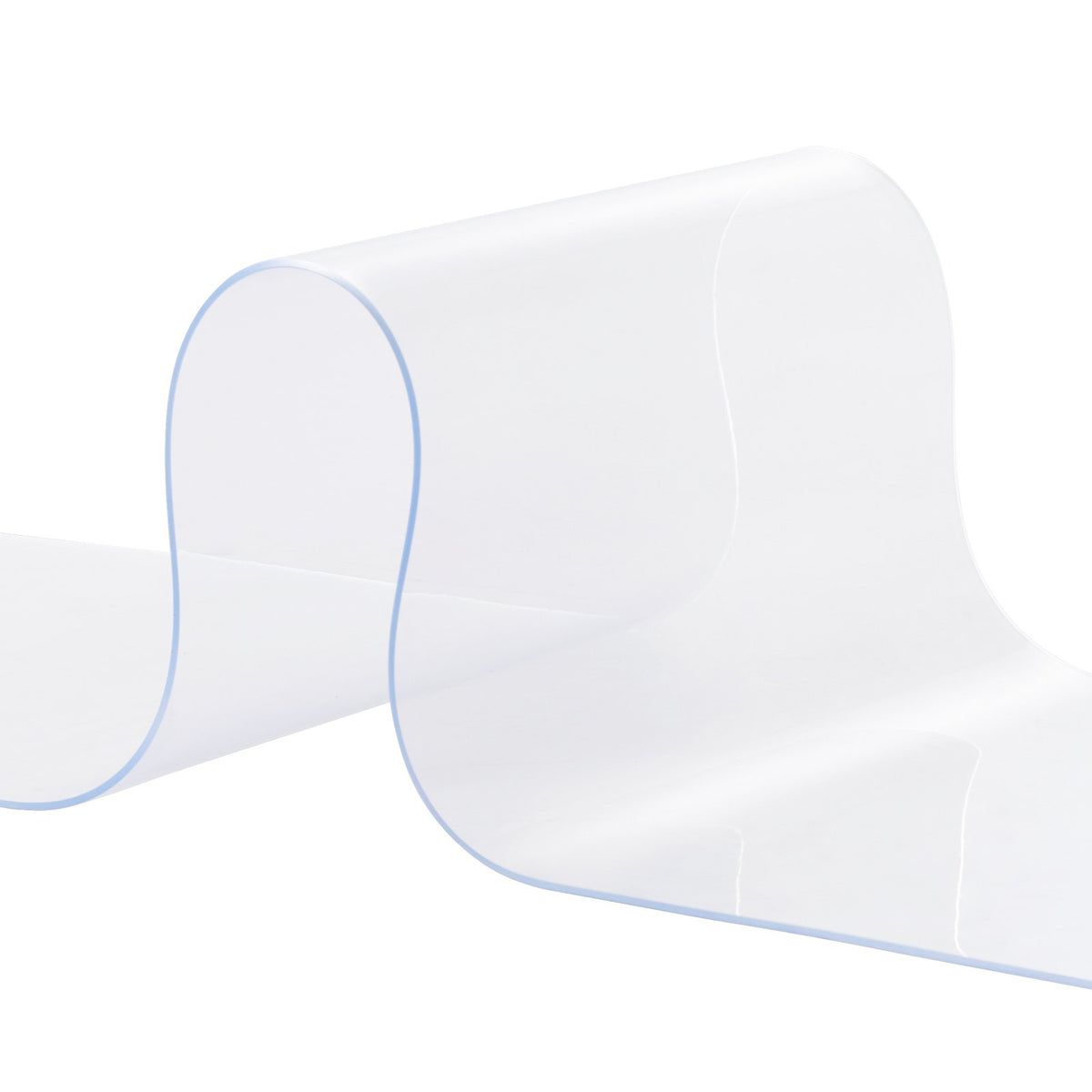 PVC Strip Curtain Roll 2500cm x 20cm x 2mm | Clear Smooth Bulk Doorway Curtain