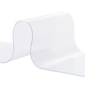 PVC Strip Curtain Roll 2500cm x 20cm x 2mm | Clear Smooth Bulk Doorway Curtain
