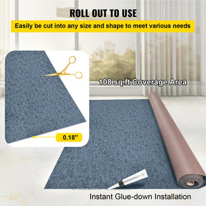 Marine Carpet 6x13FT | Cut Pile Boat & Patio Deck Carpet | Grey | 1.8x4m