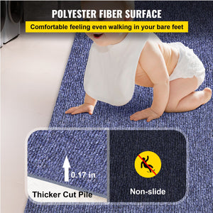 Deep Blue Marine Carpet 6x39.3FT | Non-Slip Waterproof Backing | Indoor & Outdoor Boat & Patio Deck Carpet