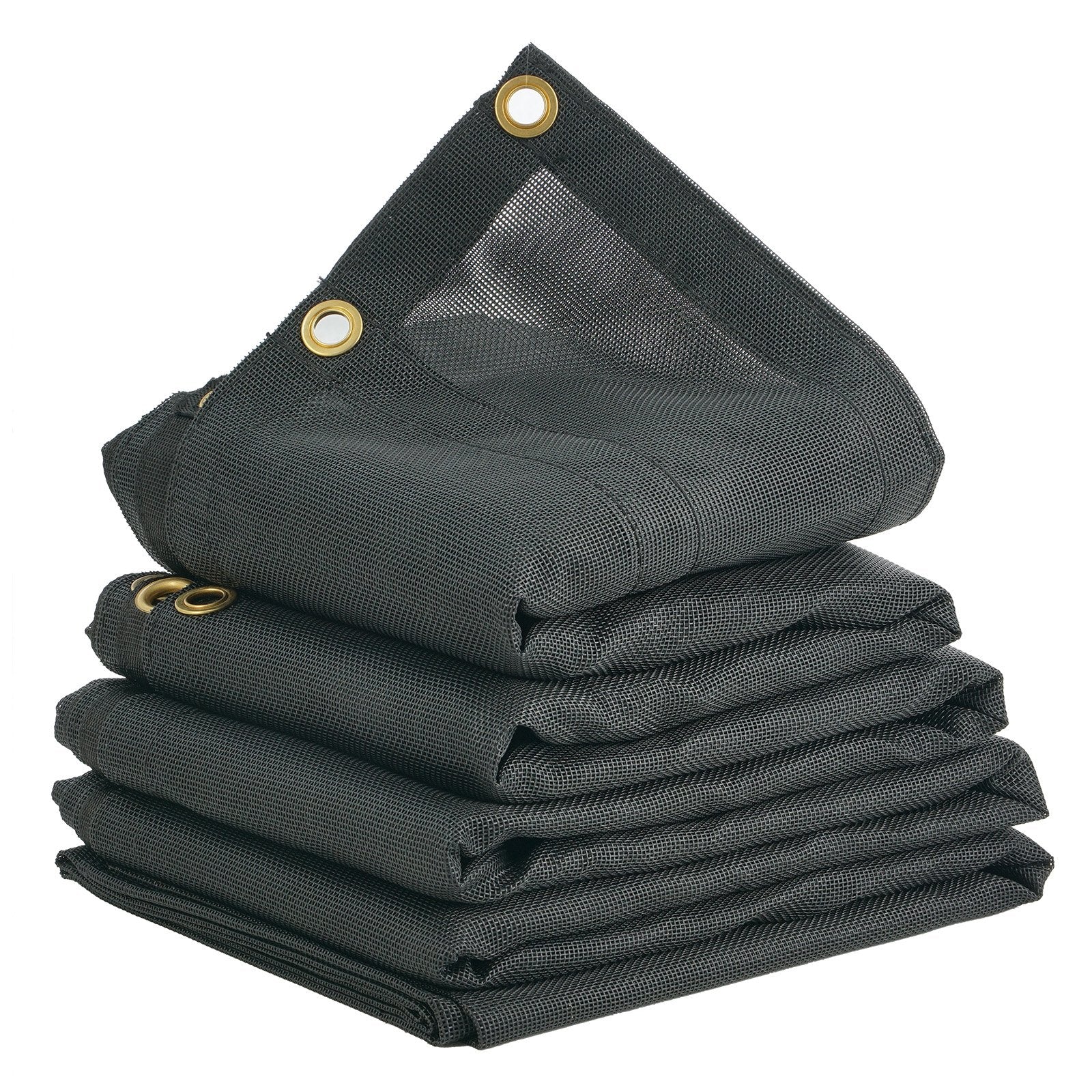 Dump Truck Mesh Tarp 5'x14' | PVC Coated Black | Heavy Duty with Pockets & Grommets