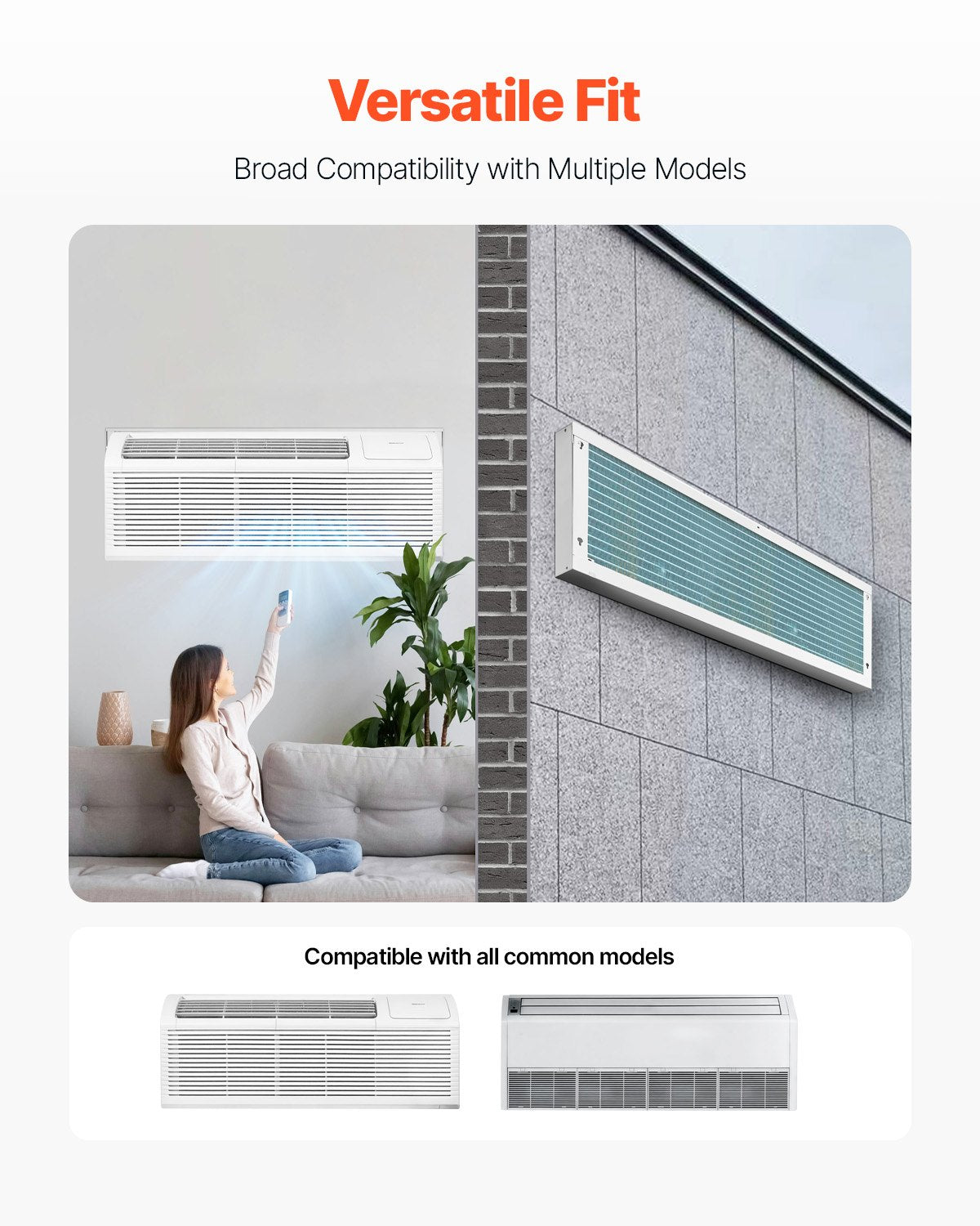 Air Conditioner Wall Sleeve 42" | Universal Through-the-Wall AC Sleeve