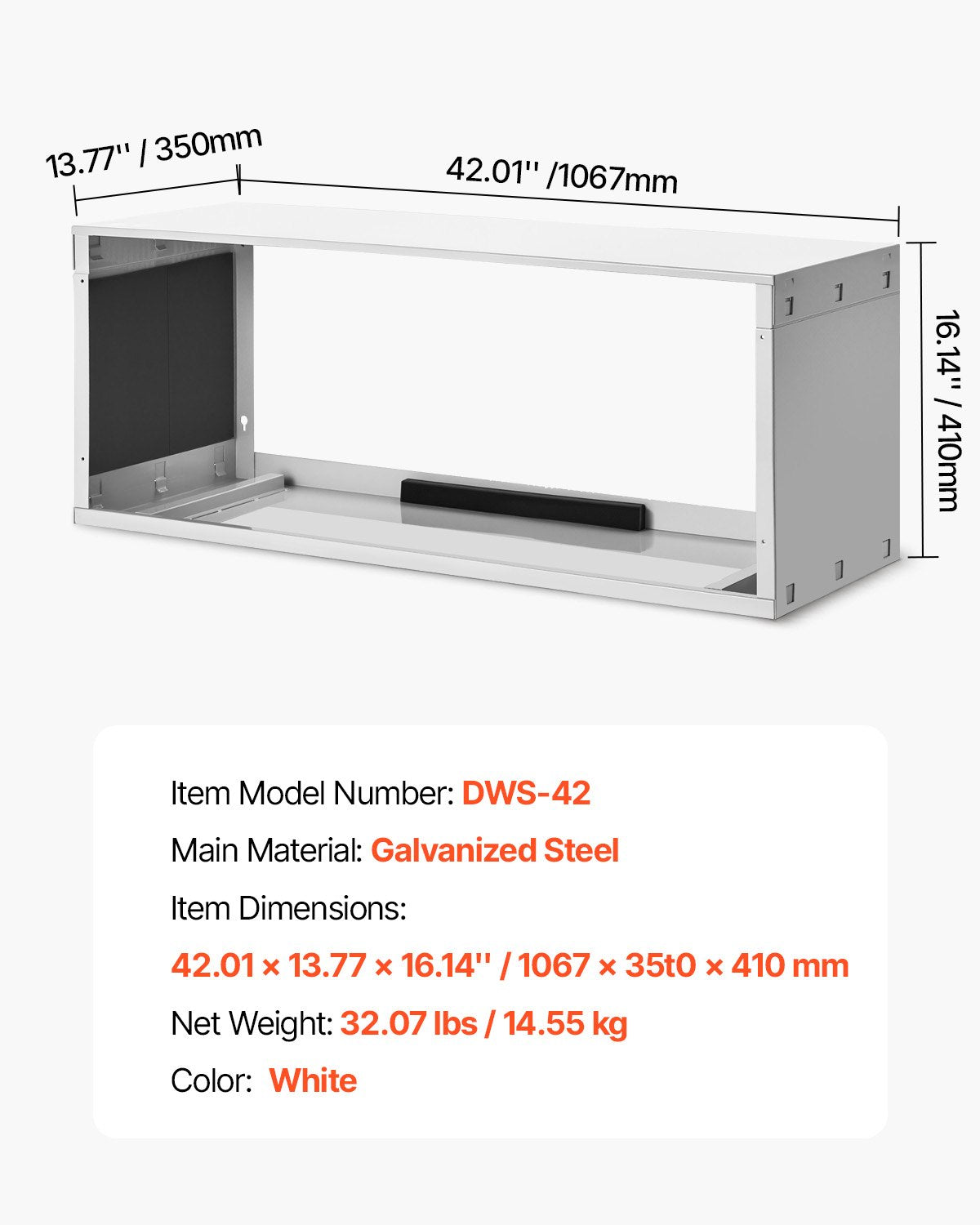 Air Conditioner Wall Sleeve 42" | Universal Through-the-Wall AC Sleeve