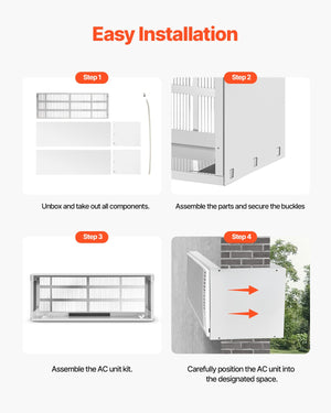 Air Conditioner Wall Sleeve 42" | With Exterior Grille