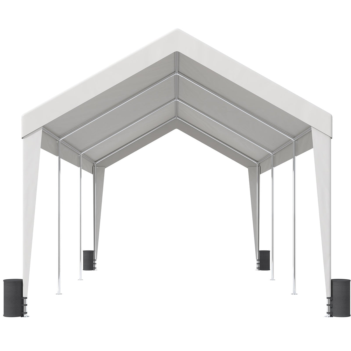 Carport Canopy Tent | 10x20 ft Garage Shelter with 8 Poles