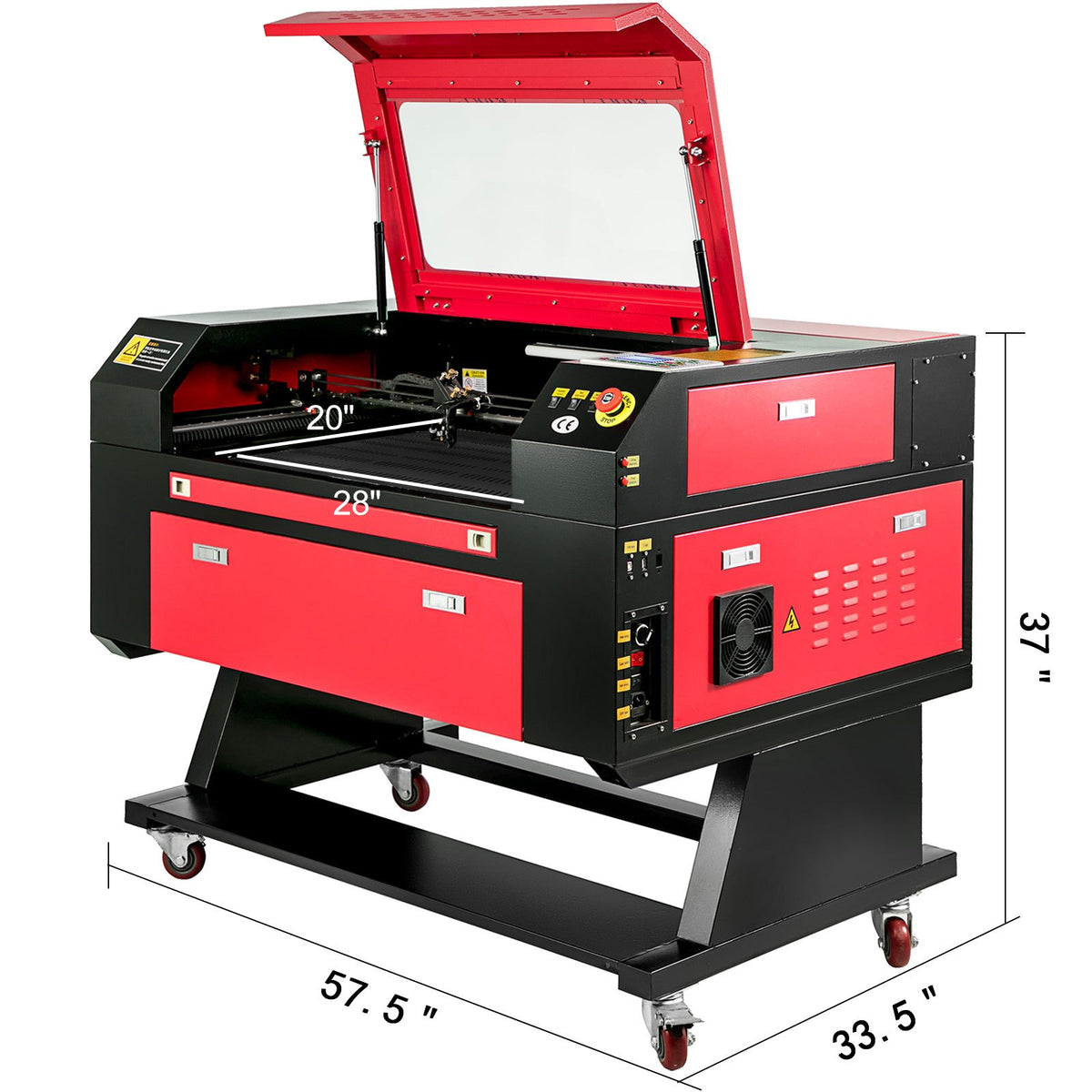 CO2 Laser Engraver 80W | 700x500mm Cutting Machine with Color Screen