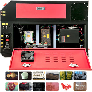 CO2 Laser Engraver 80W | 700x500mm Cutting Machine with Color Screen