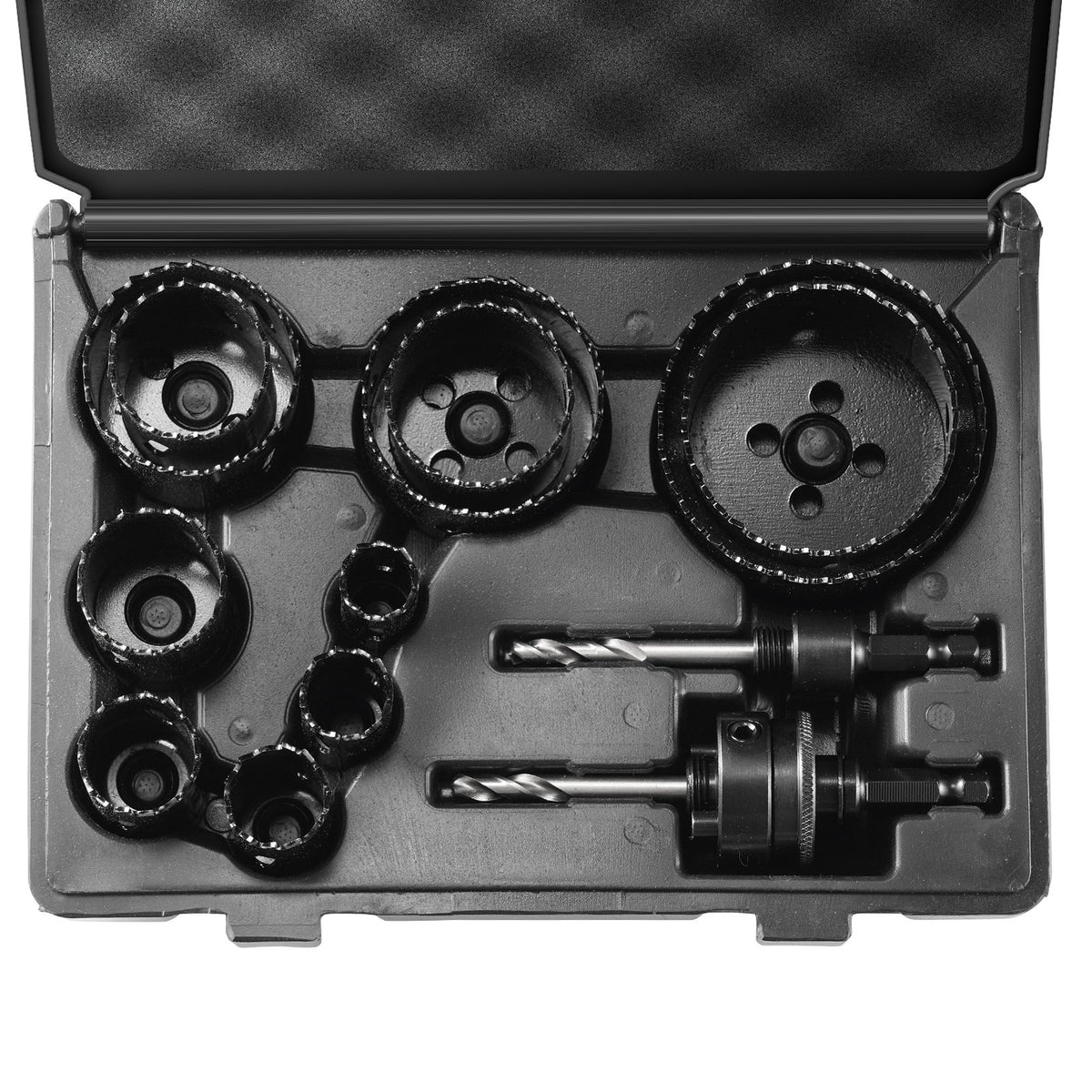 Hole Saw Kit 11 Piece | M42 Bi-Metal Saws 3/4"-3" | Includes Drill Bits & Case