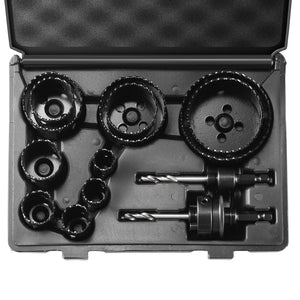 Hole Saw Kit 11 Piece | M42 Bi-Metal Saws 3/4"-3" | Includes Drill Bits & Case