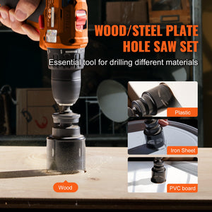Hole Saw Kit 18 Piece | M42 Bi-Metal Saws 3/4"-4-1/2" | Includes Drill Bits & Case