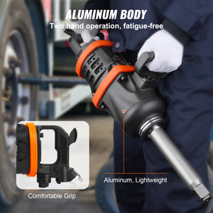 1" Air Impact Wrench | 5175 ft-lbs Torque | 8" Extended Anvil for Heavy Machinery