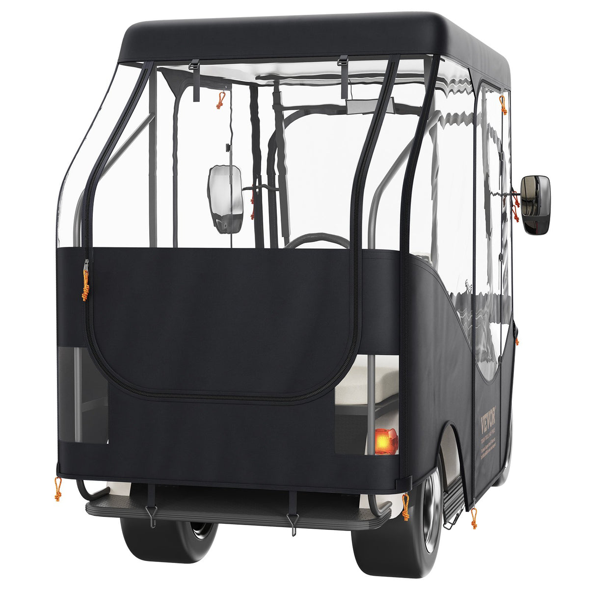 Golf Cart Enclosure 4 Passenger | 420D Polyester with Transparent Windows | Universal Fit