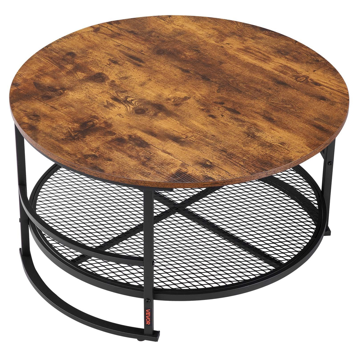 Coffee Table Set | 80cm Round Table + 2 End Tables for Living Room