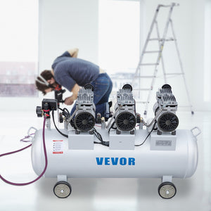 Air Compressor | 100L 3HP Ultra-Silent Oil-Free Inflator