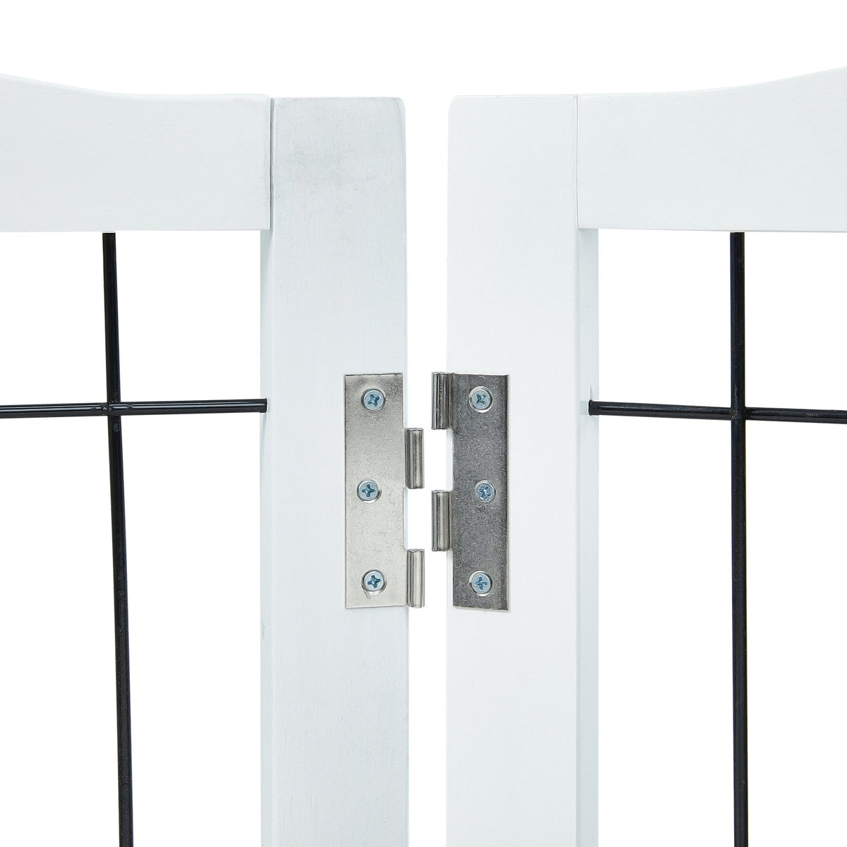 Freestanding Dog Gate 32"H x 96.5"W | 4-Panel Foldable Indoor Barrier