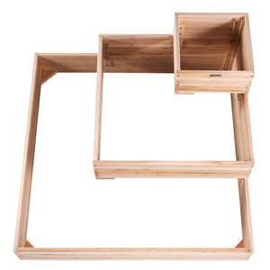Raised Garden Bed | Wooden 113x113x51cm Planter Box for Vegetables, Herbs & Flowers