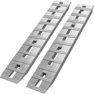 Aluminum Trailer Ramps | 60"x12"x2.5" 6000lb Capacity | Beavertail Hook-End | Pair of 2