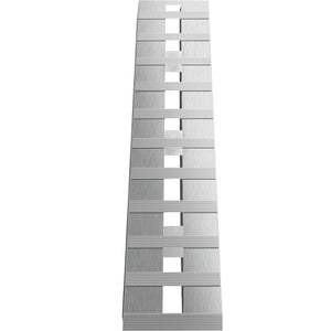 Aluminum Trailer Ramps | 60"x12"x2.5" 6000lb Capacity | Beavertail Hook-End | Pair of 2