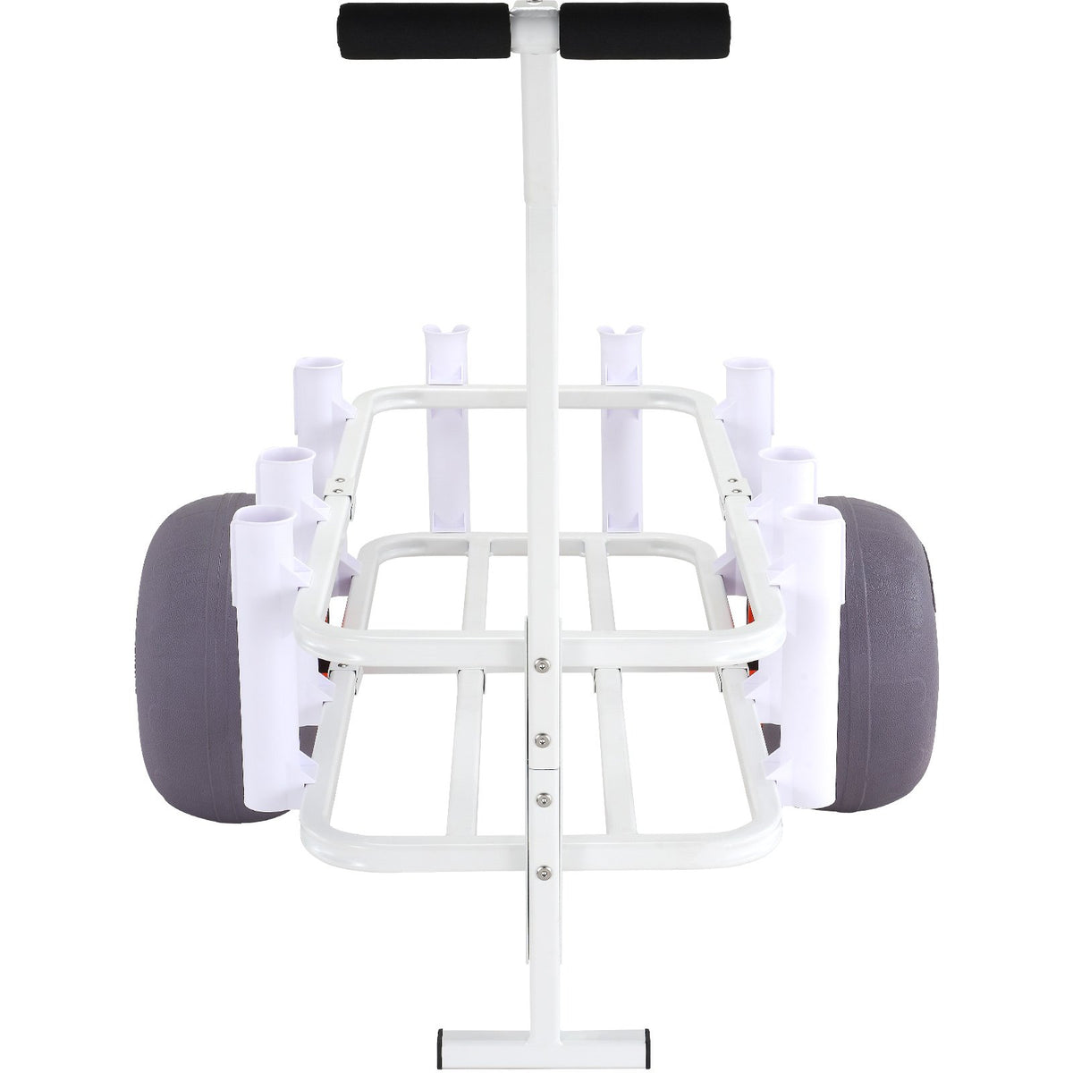 Beach Fishing Cart | 136kg Capacity | Heavy Duty Aluminium Pier Wagon with PU Balloon Wheels & 8 Rod Holders | For Sand, Fishing & Picnic