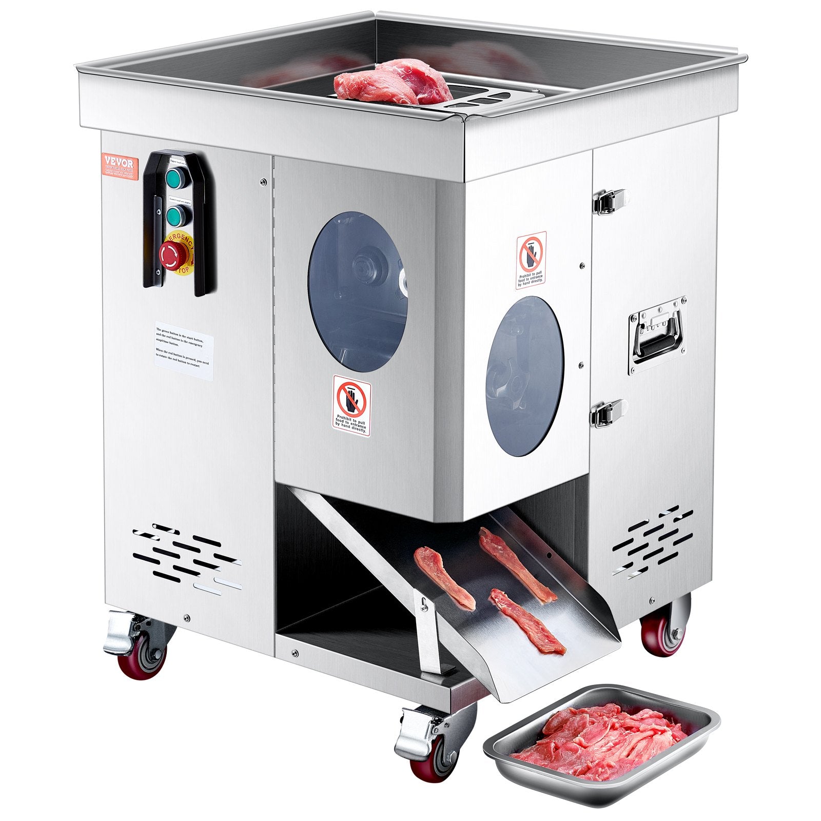 Meat Cutter Machine 1100W | Commercial Stainless Steel Slicer
