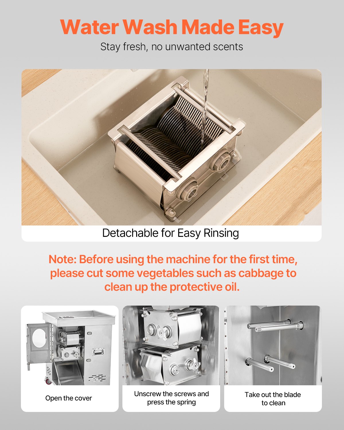 Meat Cutter Machine 1100W | Commercial Stainless Steel Slicer