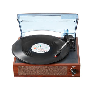 Bluetooth Record Player | 3-Speed Turntable with 5W Speakers
