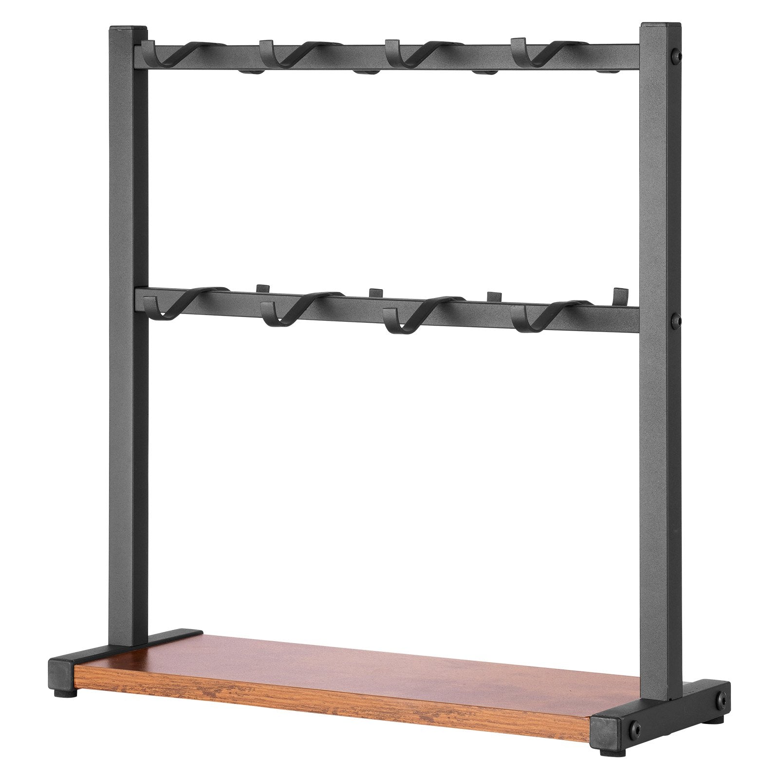 Coffee Mug Holder | 16-Hook Countertop Rack with Wooden Base