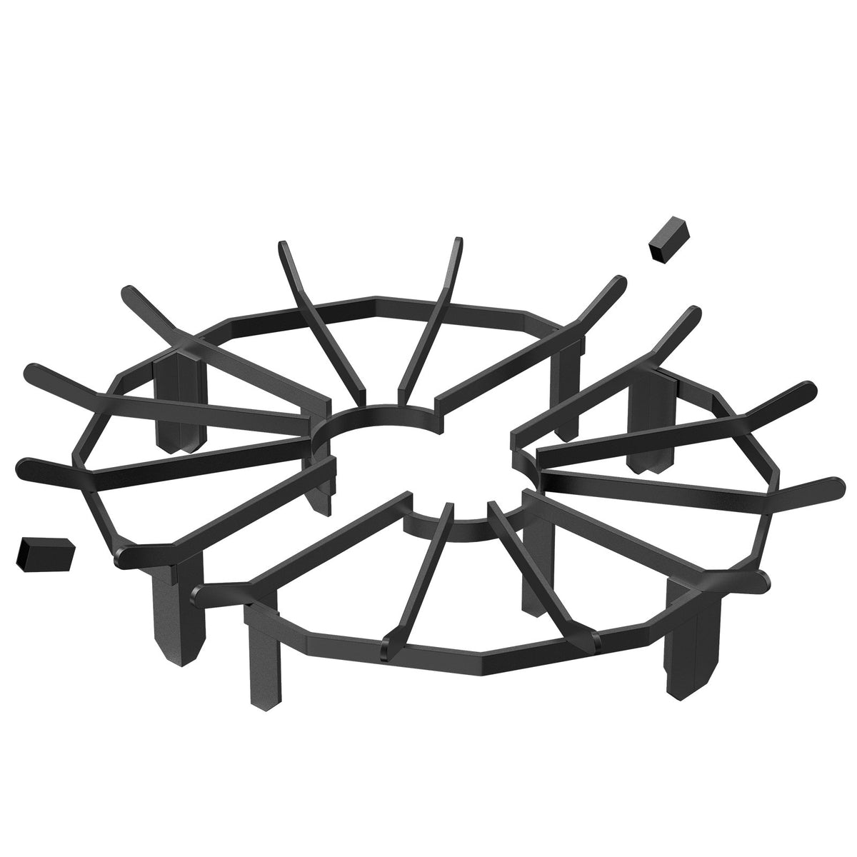 Log Grate 27 Inch | Heavy Duty Steel Firewood Rack with 6 Legs | Powder-Coated Finish | For Wood Stoves & Outdoor Fire Pits