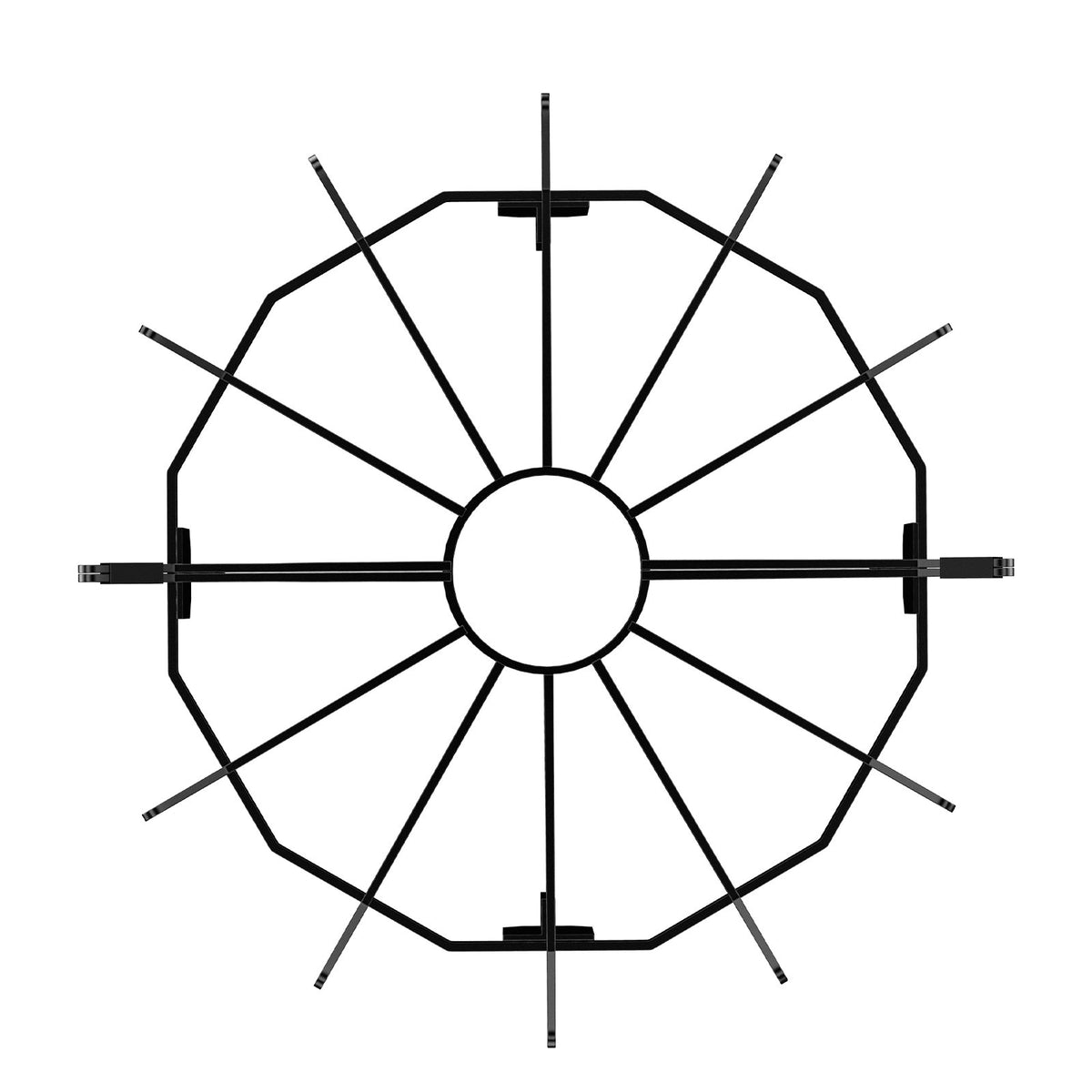 Log Grate 27 Inch | Heavy Duty Steel Firewood Rack with 6 Legs | Powder-Coated Finish | For Wood Stoves & Outdoor Fire Pits