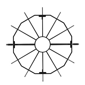 Log Grate 27 Inch | Heavy Duty Steel Firewood Rack with 6 Legs | Powder-Coated Finish | For Wood Stoves & Outdoor Fire Pits