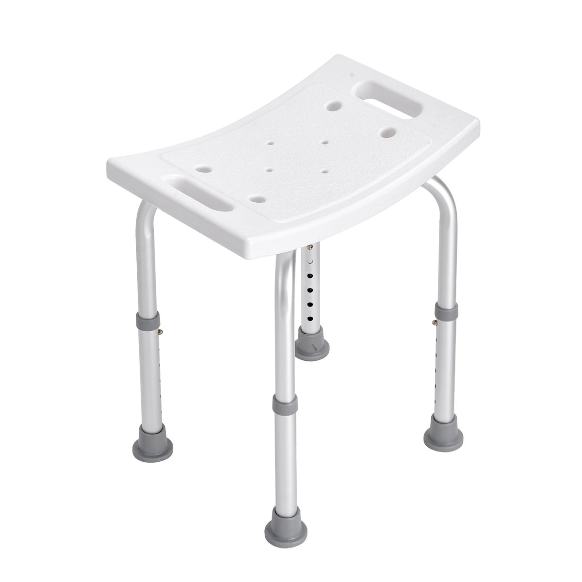 Shower Chair Adjustable Height | Built-In Handles | Non-Slip Seat for Shower or Tub | 158.8kg Capacity | For Elderly & Disabled