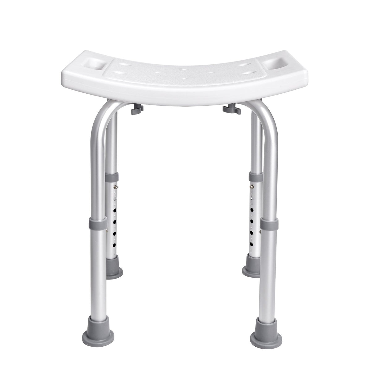 Shower Chair Adjustable Height | Built-In Handles | Non-Slip Seat for Shower or Tub | 158.8kg Capacity | For Elderly & Disabled