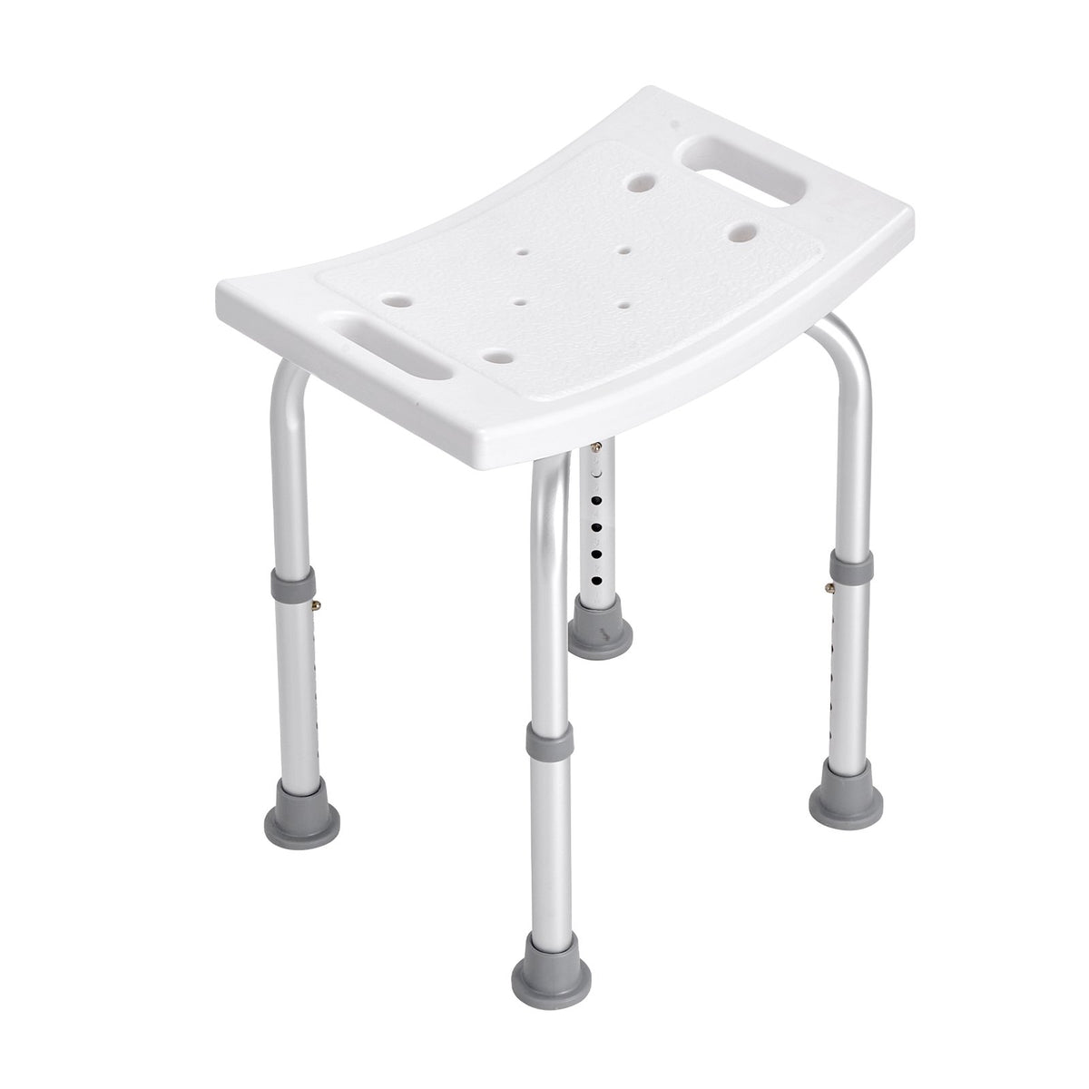 Shower Chair Adjustable Height | Built-In Handles | Non-Slip Seat for Shower or Tub | 158.8kg Capacity | For Elderly & Disabled