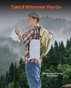 Wearable Camping Blanket | 2m x 1.5m Stadium Blanket | Light Grey