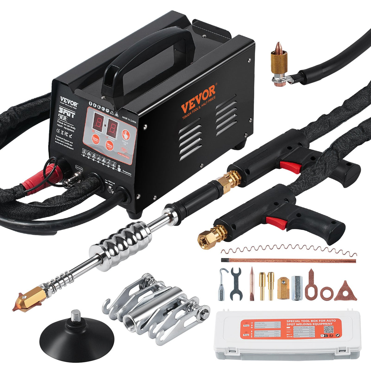 Stud Welder Dent Puller | 3kW Dent Repair Kit with 2 Welding Guns