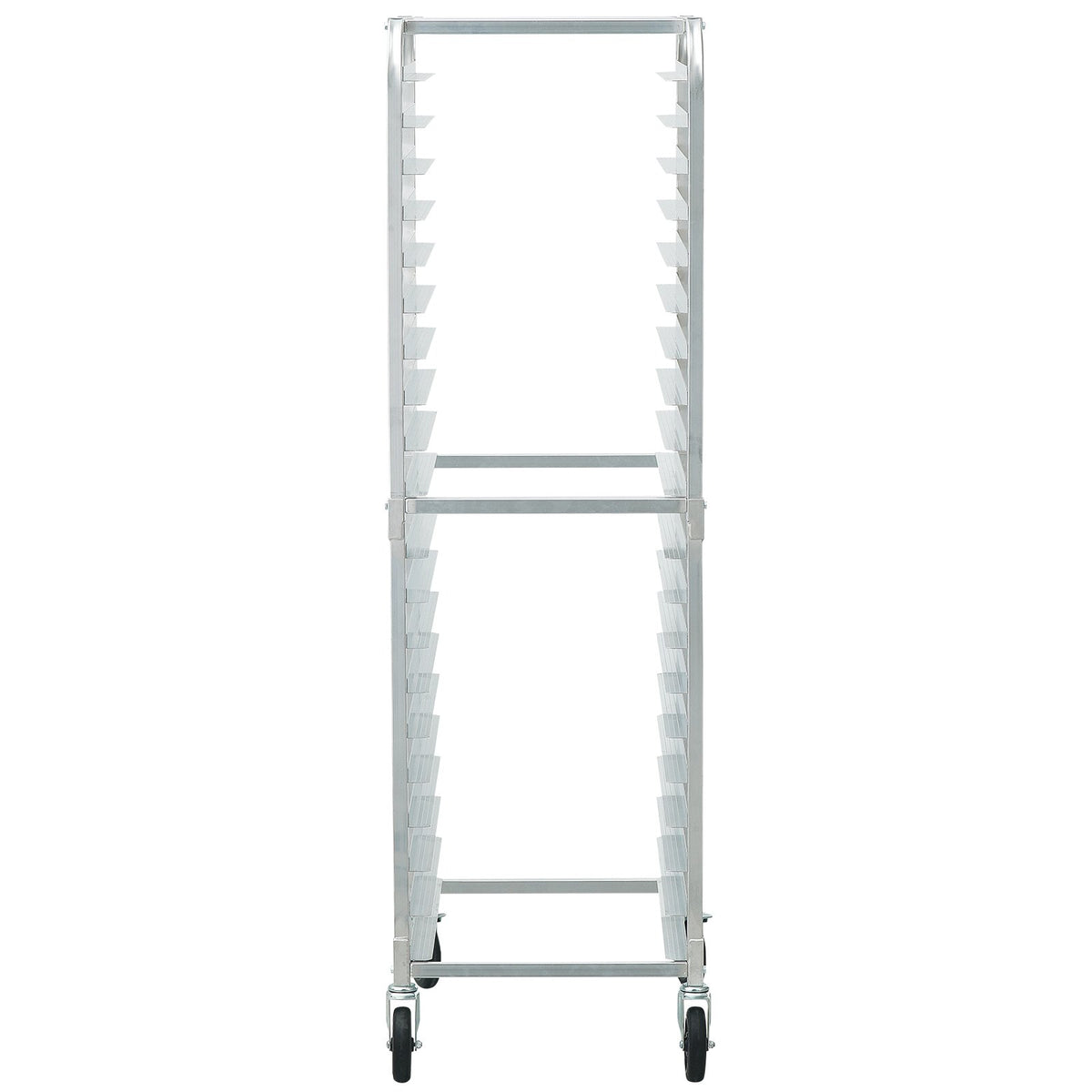 Bun Pan Rack 20-Tier | Commercial Aluminium Bakery Rack with Brake Wheels | Fits Half & Full Sheet Pans | Kitchen Storage Speed Rack | Bread Baking Equipment 660x517x1767mm