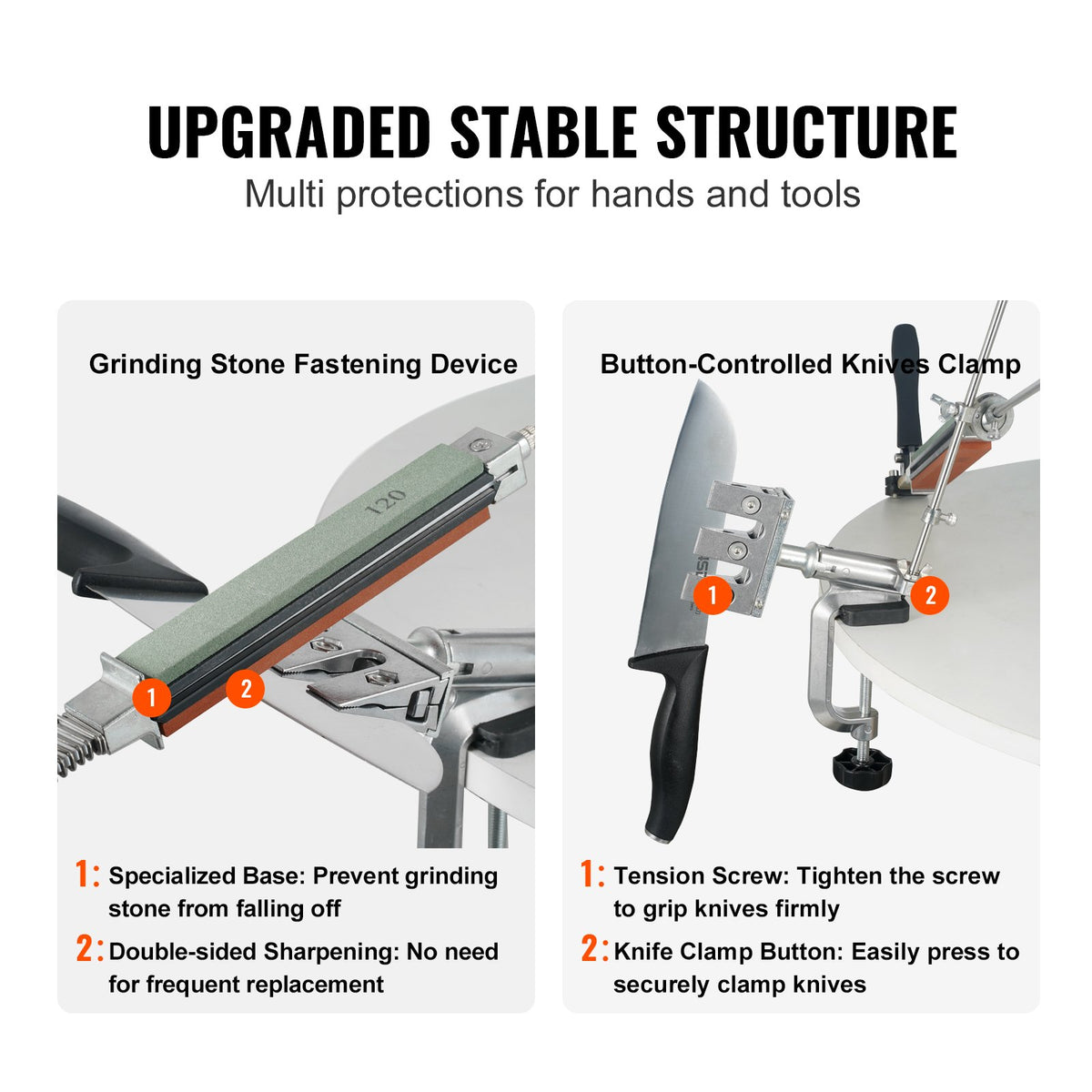 Knife Sharpening Kit | Rotation Flip Fixed Angle System with 12 Whetstones (120-10000 Grit) | For Knives & Scissors