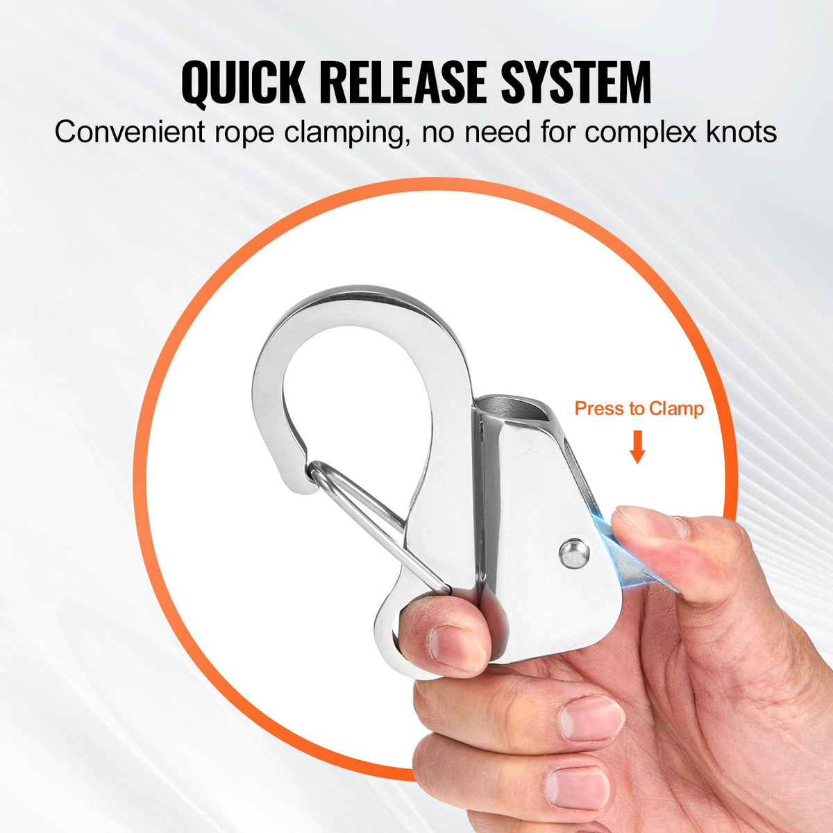 Boat Anchor Hook | Stainless Steel Knotless Anchor with Quick Release