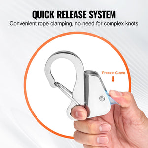Boat Anchor Hook | Stainless Steel Knotless Anchor with Quick Release