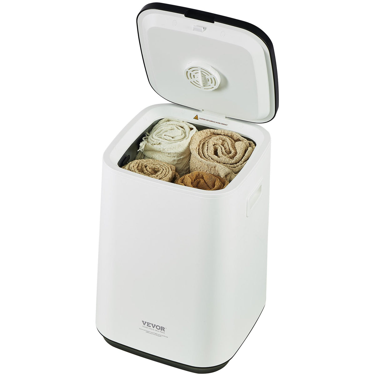 Towel Warmer Bucket | 20L with LED Screen, U-Shaped Light & Timer | White